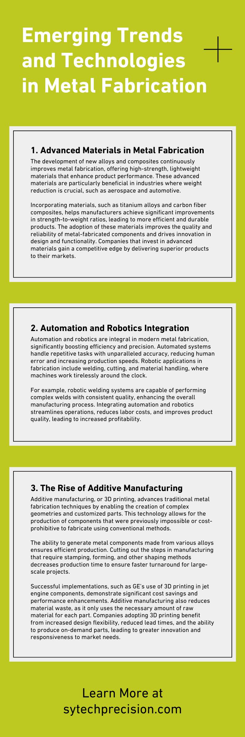 Emerging Trends and Technologies in Metal Fabrication